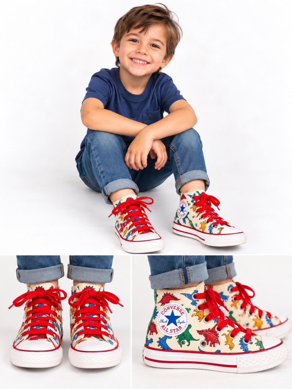 Converse Chuck Taylor All Star Dinoverse High Top Sneakers Juniors Size 11